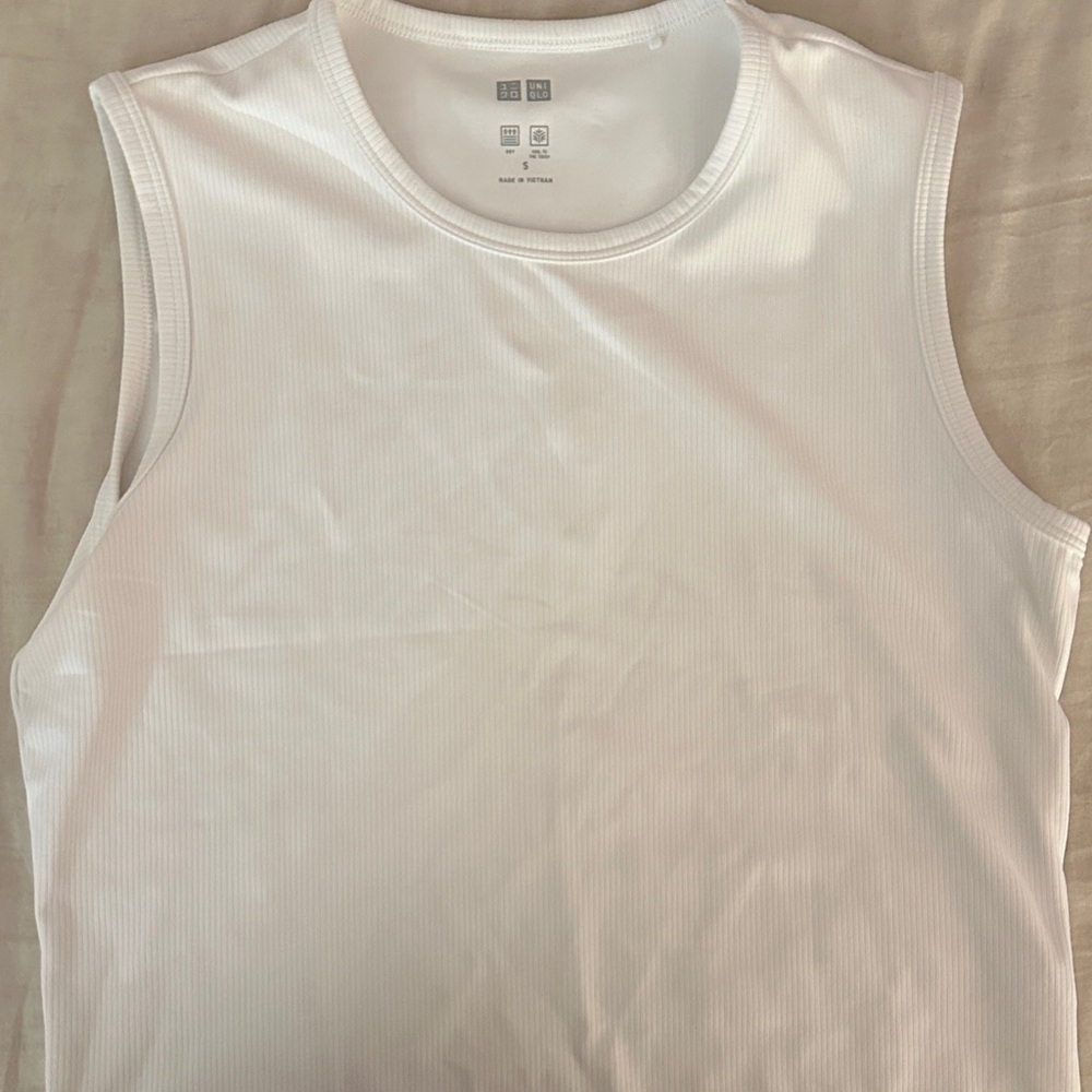 White Uniqlo Sleeveless Top